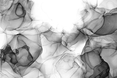 Soyut arkaplan için özgün tablodaki mermer mürekkep soyut sanat. Boyama, ombre alkol mürekkebinin pürüzsüz mermer arkaplan desenini yaratmak için yüksek kaliteli kağıt dokusuna boyanmış. .