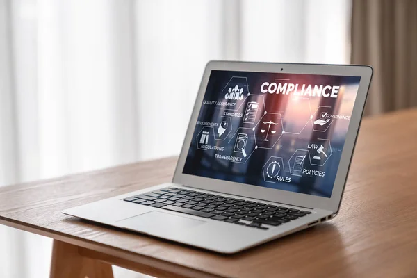 Compliance System Modish Online Corporate Business Meet Quality Standard — Stock Photo, Image