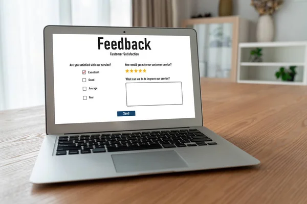 Customer Feedback Review Analysis Modish Computer Software Corporate Business — Stock Photo, Image