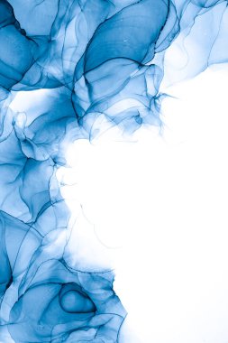 Soyut arkaplan için özgün tablodaki mermer mürekkep soyut sanat. Boyama, ombre alkol mürekkebinin pürüzsüz mermer arkaplan desenini yaratmak için yüksek kaliteli kağıt dokusuna boyanmış. .