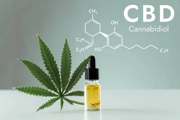 CBD olej + molekula CBD