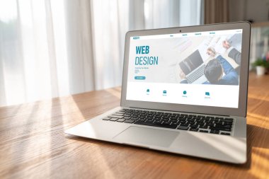 Web sitesi tasarım yazılımı çevrimiçi perakende ticaret ve e-ticaret için model şablonu sağlar