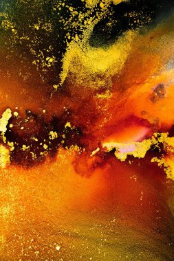 Enfes orjinal resmin mermer mürekkep sanatının soyut arkaplanını yakmak. Boyama, ombre alkol mürekkebinin pürüzsüz mermer arkaplan desenini yaratmak için yüksek kaliteli kağıt dokusuna boyanmış. .