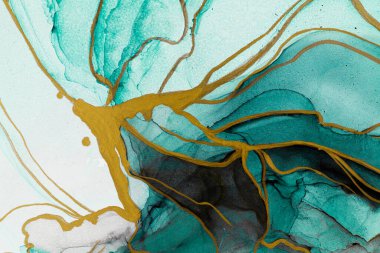 Marble ink abstract art from meticulous original painting abstract background . Painting was painted on high quality paper texture to create smooth marble background pattern of ombre alcohol ink .