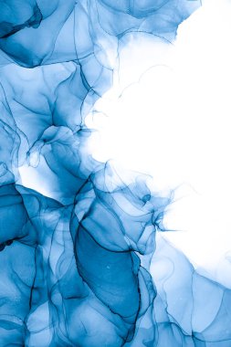 Soyut arkaplan için özgün tablodaki mermer mürekkep soyut sanat. Boyama, ombre alkol mürekkebinin pürüzsüz mermer arkaplan desenini yaratmak için yüksek kaliteli kağıt dokusuna boyanmış. .