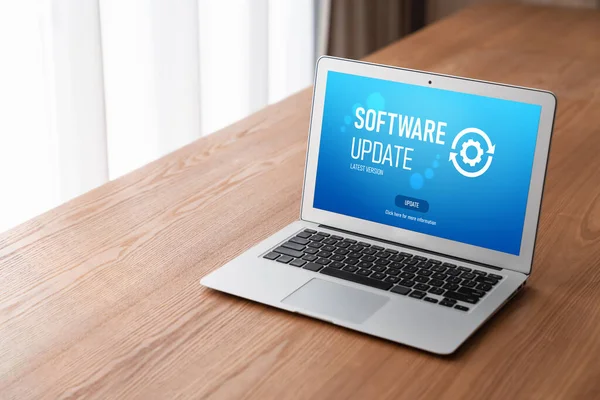 Software update on computer for modish version of device software upgrade