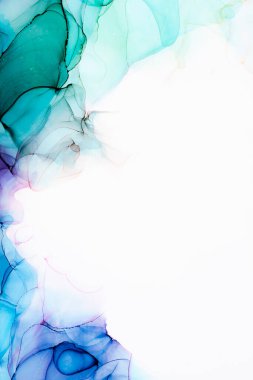 Soyut arkaplan için özgün tablodaki mermer mürekkep soyut sanat. Boyama, ombre alkol mürekkebinin pürüzsüz mermer arkaplan desenini yaratmak için yüksek kaliteli kağıt dokusuna boyanmış. .