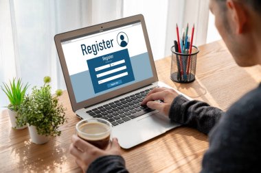 İnternet sitesinde mod form doldurmak için çevrimiçi kayıt formu