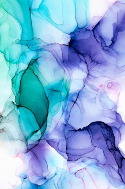 Soyut arkaplan için özgün tablodaki mermer mürekkep soyut sanat. Boyama, ombre alkol mürekkebinin pürüzsüz mermer arkaplan desenini yaratmak için yüksek kaliteli kağıt dokusuna boyanmış. .