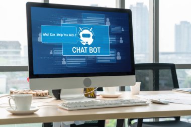 Müşteri sorularına otomatik olarak cevap veren mod çevrimiçi iş için Chatbot yazılım uygulaması