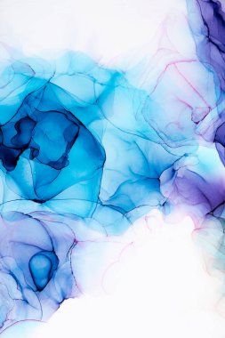 Soyut arkaplan için özgün tablodaki mermer mürekkep soyut sanat. Boyama, ombre alkol mürekkebinin pürüzsüz mermer arkaplan desenini yaratmak için yüksek kaliteli kağıt dokusuna boyanmış. .