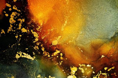 Enfes orjinal resmin mermer mürekkep sanatının soyut arkaplanını yakmak. Boyama, ombre alkol mürekkebinin pürüzsüz mermer arkaplan desenini yaratmak için yüksek kaliteli kağıt dokusuna boyanmış. .