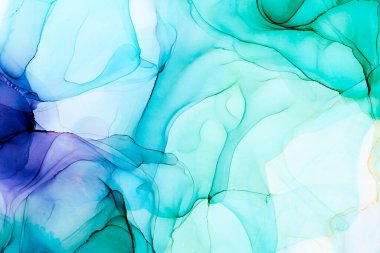 Soyut arkaplan için özgün tablodaki mermer mürekkep soyut sanat. Boyama, ombre alkol mürekkebinin pürüzsüz mermer arkaplan desenini yaratmak için yüksek kaliteli kağıt dokusuna boyanmış. .