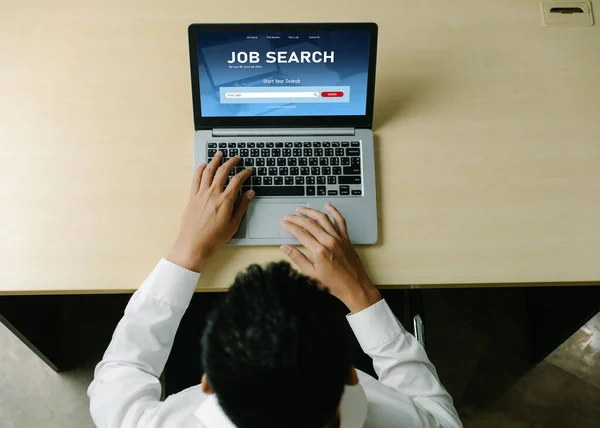 Poszukiwanie Pracy Online Modish Stronie Internetowej Dla Pracownika Celu Poszukiwania — Zdjęcie stockowe