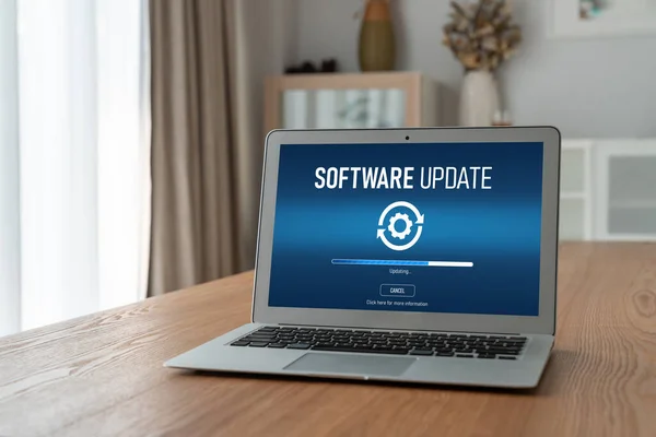 Software update on computer for modish version of device software upgrade