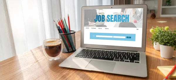 Online Job Search Modish Website Worker Search Job Opportunities Recruitment — Stock Photo, Image