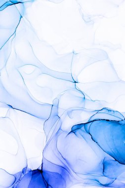 Soyut arkaplan için özgün tablodaki mermer mürekkep soyut sanat. Boyama, ombre alkol mürekkebinin pürüzsüz mermer arkaplan desenini yaratmak için yüksek kaliteli kağıt dokusuna boyanmış. .