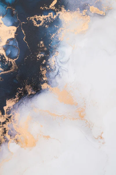 Soyut arkaplan için özgün tablodaki mermer mürekkep soyut sanat. Resim, Kintsuki mürekkep sanatının düz mermer arkaplan desenini yaratmak için yüksek kaliteli kağıt dokusuna boyanmış. .