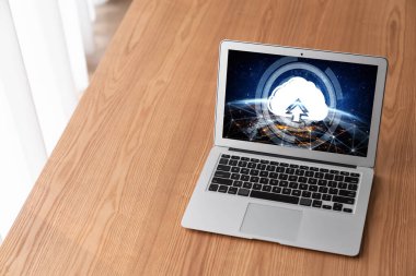 Mod uzak çalışma ve kişisel veri depolama için bulut hesaplama yazılımı