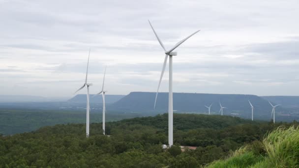 Progressieve Manier Wind Gebruiken Als Hernieuwbare Energiebron Moderne Manier Van — Stockvideo